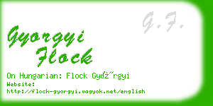 gyorgyi flock business card